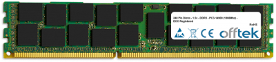  240 Pin Dimm - 1.5v - DDR3 - PC3-14900 (1866Mhz) - ECC Registrato 16GB Modulo
