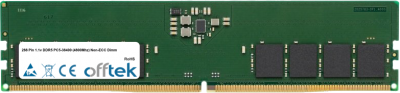  288 Pin 1.1v DDR5 PC5-38400 (4800Mhz) Non-ECC Dimm 8GB Modulo