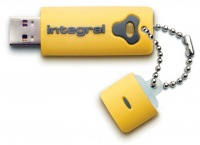 Integral Splash Drive 16GB Drive (Yellow)