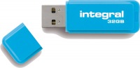 Integral Neon USB Drive 32GB Drive (Blue)